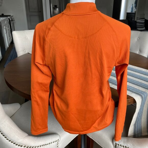 Stormtech Performance LS 1/4 Zip HiNk Lightweight Poly Top Burnt Orang Gry Sz S - Picture 5 of 12